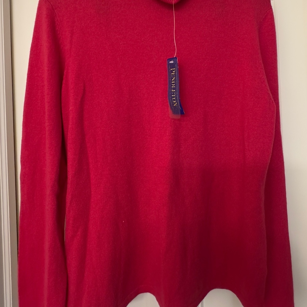 Pendleton Women's Vibrant Red Turtleneck Sweater